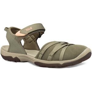 Teva Cross-Foot Sporty Closed Toe Tirra Ct Sandal Burnt Olive Womens Size 9 NWOT